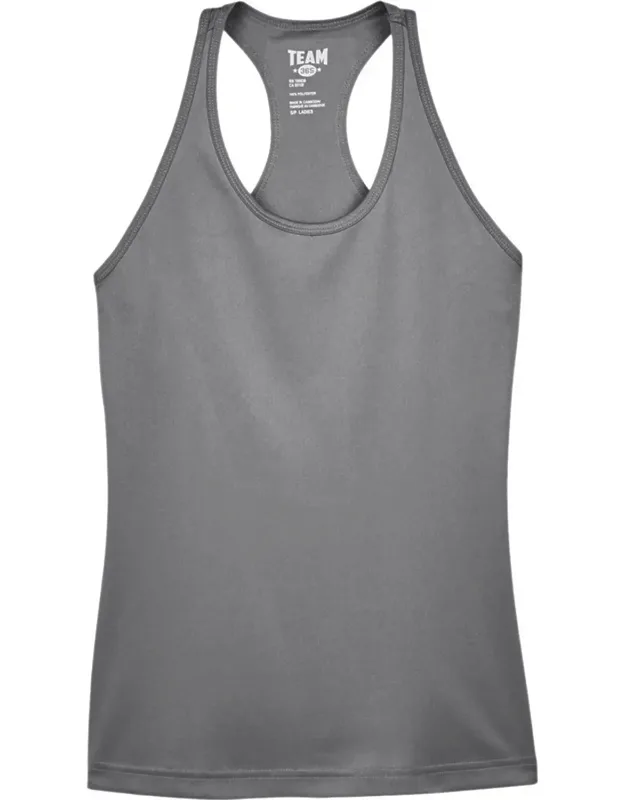Team 365 Performance Racerback Tank With Moisture-wicking And Uv Protection