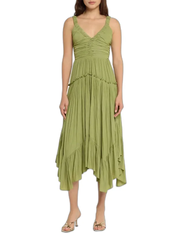 Cleo Handkerchief Midi Dress