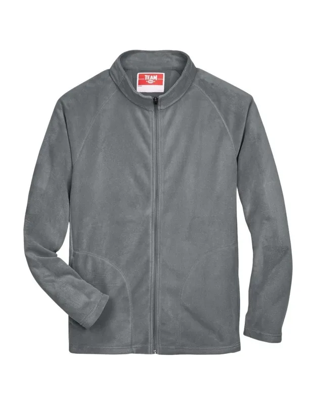 Team 365 Campus Microfleece Jacket With Anti-pill Finish And Center Front Zipper