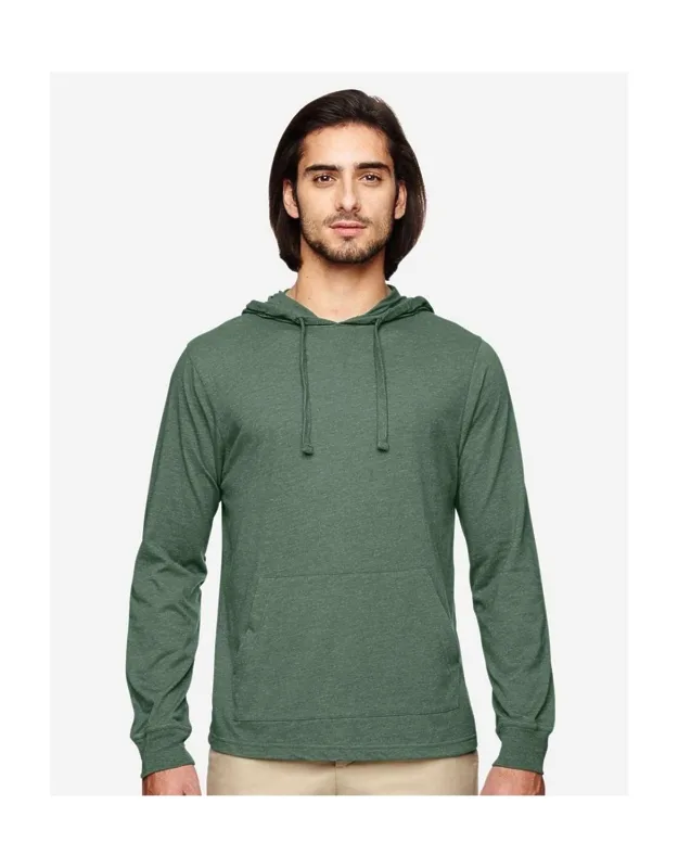 Eco Jersey Pullover Hooded Long Sleeve T-shirt