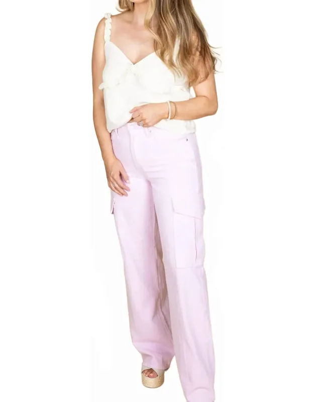 Denim Cargo Pants