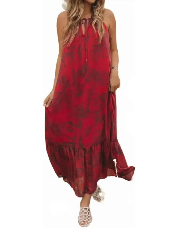 Boho Halter Maxi Dress