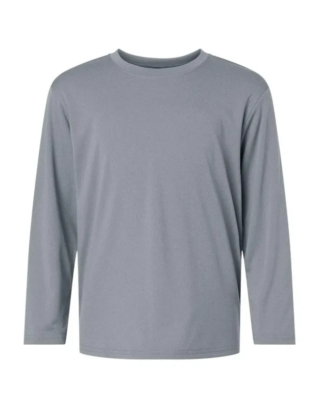 Pro-lock Youth Performance Long Sleeve T-shirt With Moisture Management And Upf 50