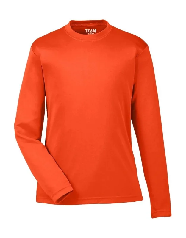 Team 365 Youth Zone Performance Long Sleeve T-shirt With Moisture Management And Uv 40+ Protection