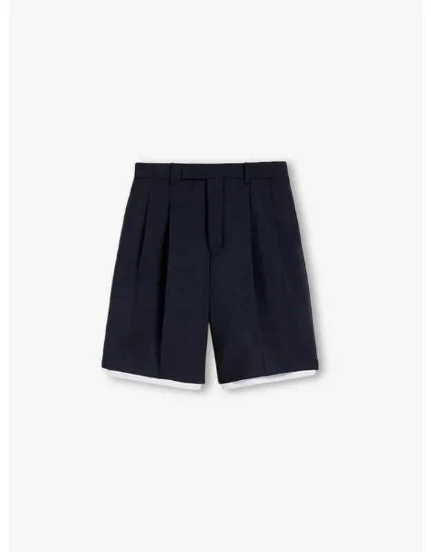 Wool Canvas Bermuda Shorts