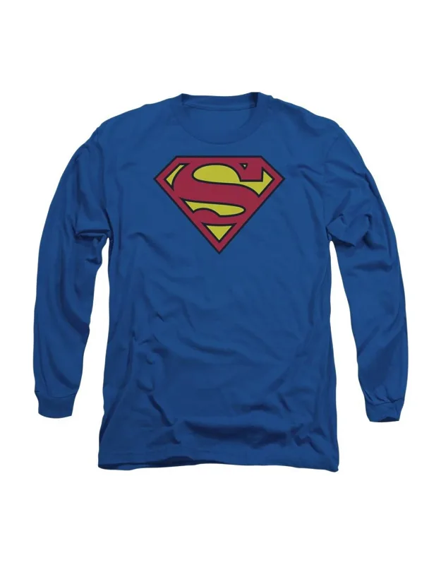 Superman Classic Logo Long Sleeve Tee