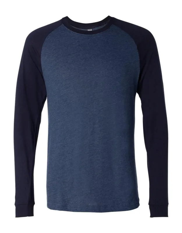 Long Sleeve Jersey Baseball Tee - 100% Airlume Combed Cotton, Pre-shrunk