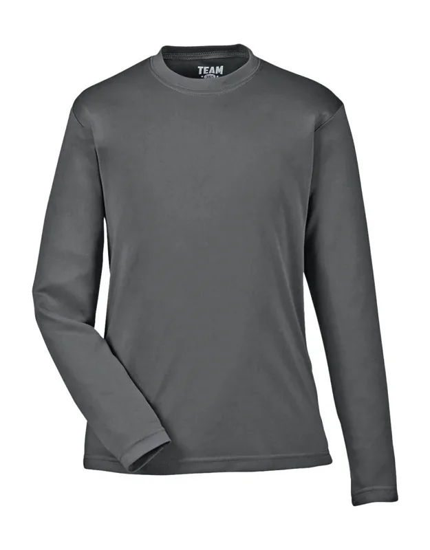 Team 365 Youth Zone Performance Long Sleeve T-shirt With Moisture Management And Uv 40+ Protection