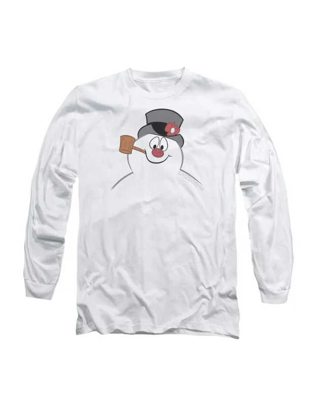 Frosty The Snowman Frosty Face Long Sleeve Tee