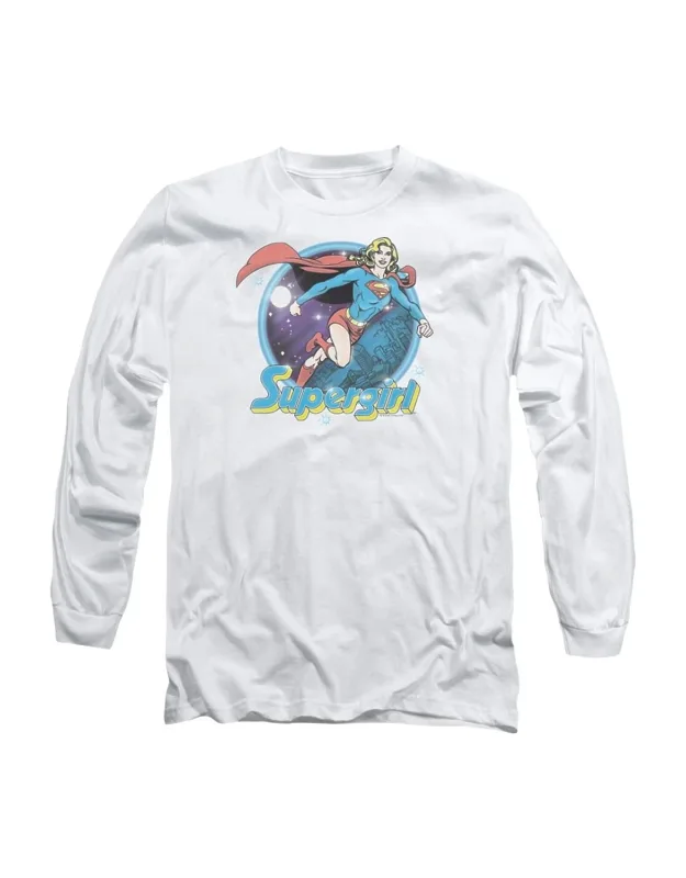 Superman Supergirl Airbrush Long Sleeve Tee