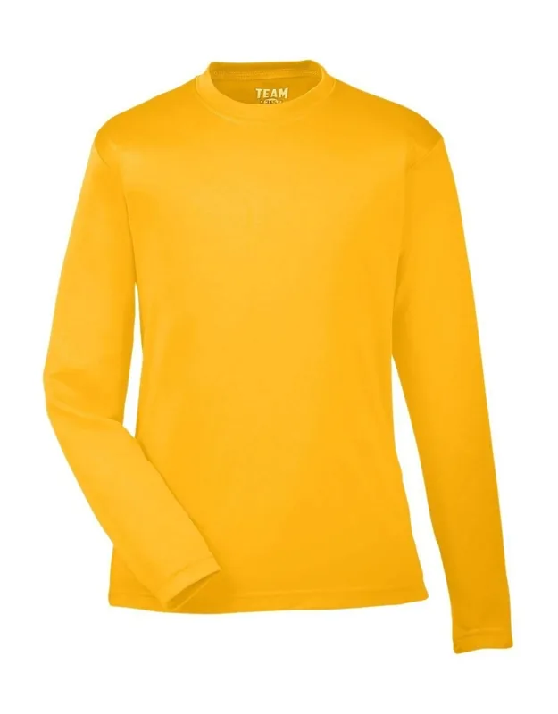 Team 365 Youth Zone Performance Long Sleeve T-shirt With Moisture Management And Uv 40+ Protection