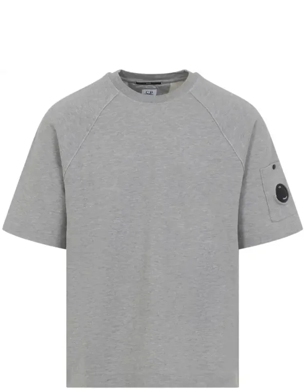 Sweatshirt With Round Ribbed Neckline And Iconic Lens