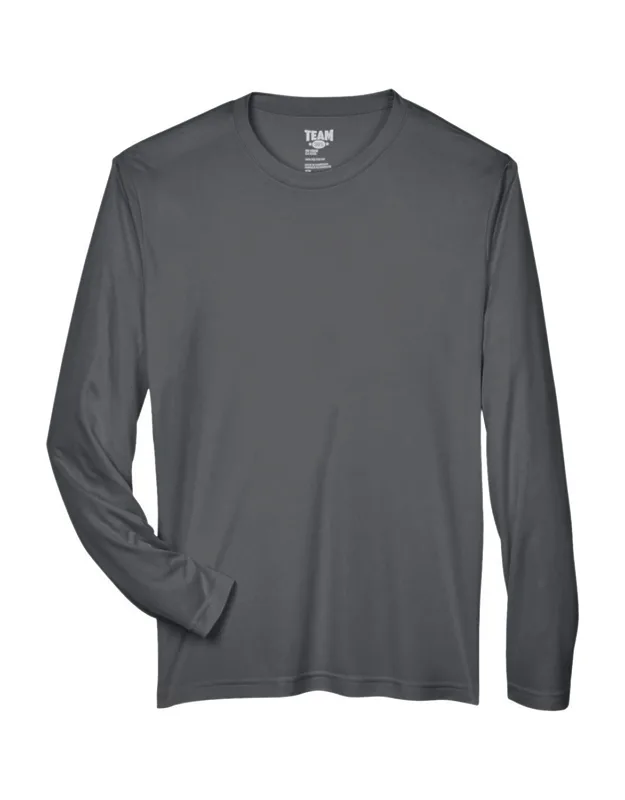 Team 365 Zone Performance Long Sleeve T-shirt With Moisture Management And Uv Protection