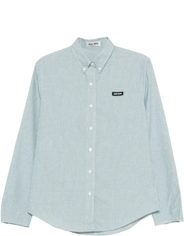 Check Pattern Poplin Shirt
