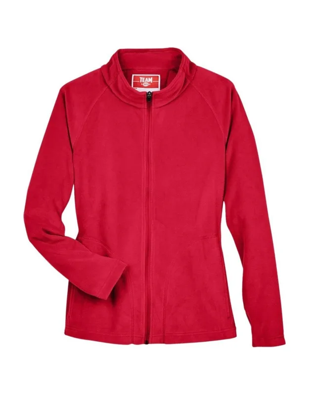 Team 365 Campus Microfleece Jacket With Anti-pill Finish And Center Front Zipper