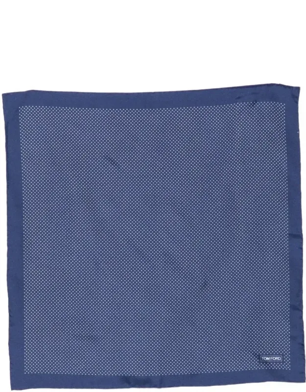 Dot-print Silk Pocket Square