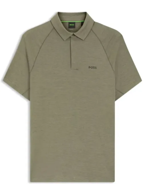 Slim-fit Polo Shirt With Temperature-regulating Performance