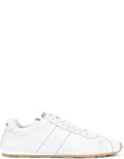 Sneakers Crafted From Lamb Leather, Lace-up Fastening