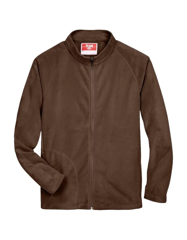 Team 365 Campus Microfleece Jacket With Anti-pill Finish And Center Front Zipper