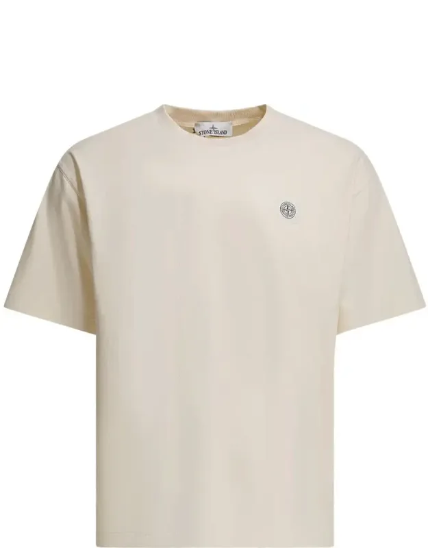 Cotton T-shirt With Compass Logo