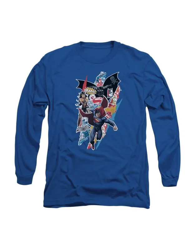 Batman V Superman Ripped Trio Long Sleeve Tee