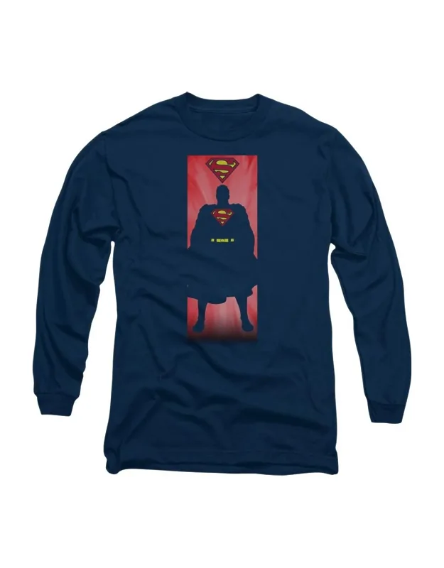 Superman Block Long Sleeve Tee