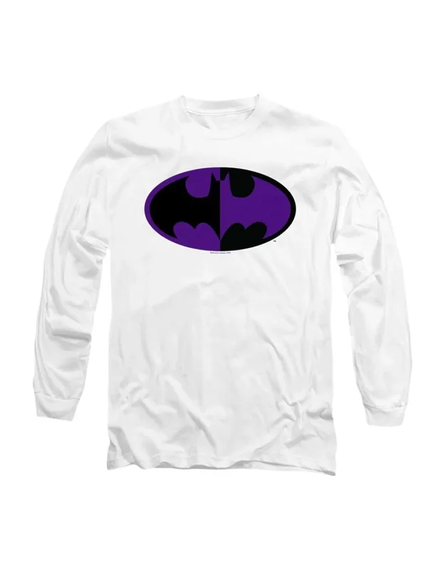 Batman Split Symbol Long Sleeve Tee