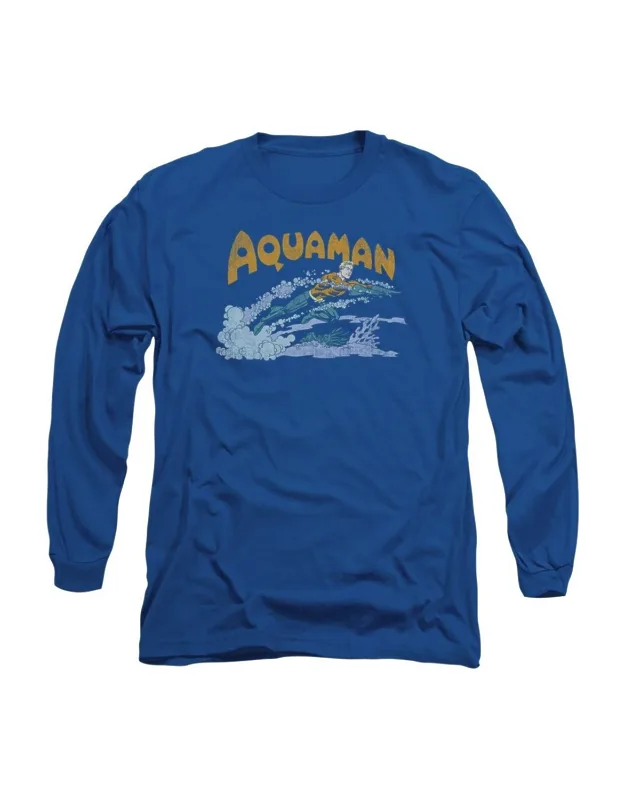Aquaman Swim Long Sleeve Tee