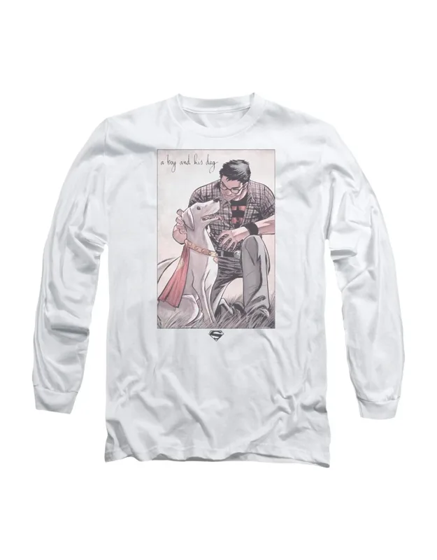 Superman Best Friend Long Sleeve Tee