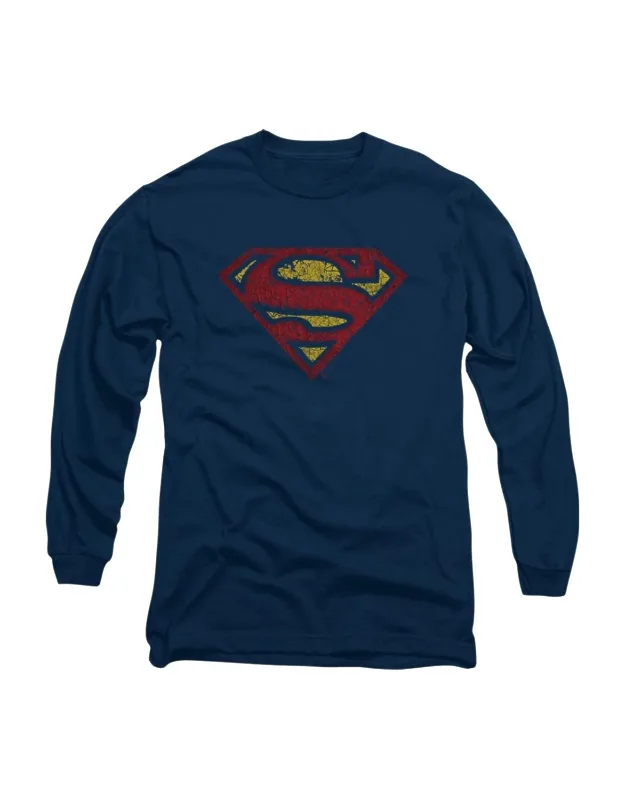 Superman Crackle Long Sleeve Tee