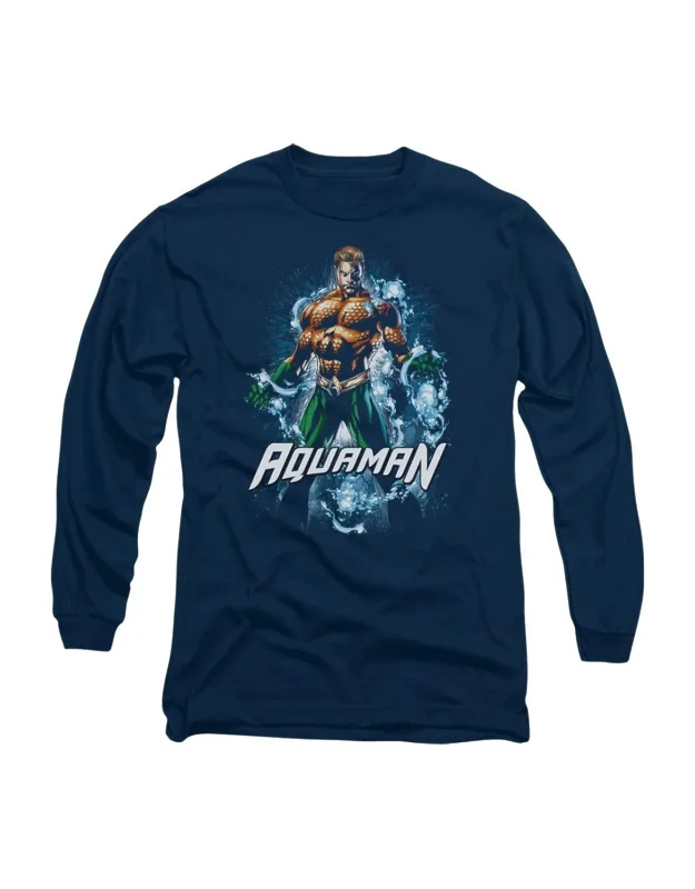 Justice League Of America Water Powers Long Sleeve Tee