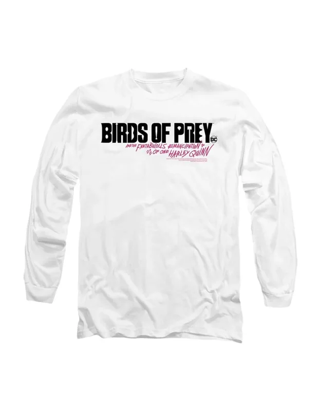 Birds Of Prey Horizontal Logo Long Sleeve Tee