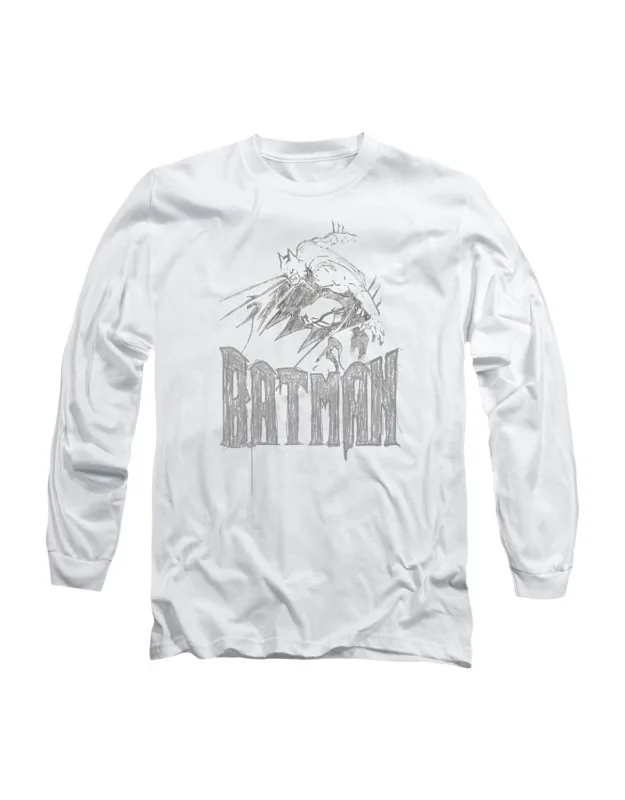 Batman Knight Sketch Long Sleeve Tee