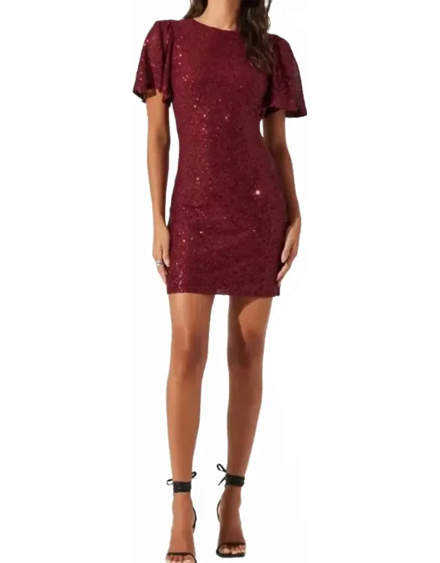 Sequin Cocktail Conversation Dress