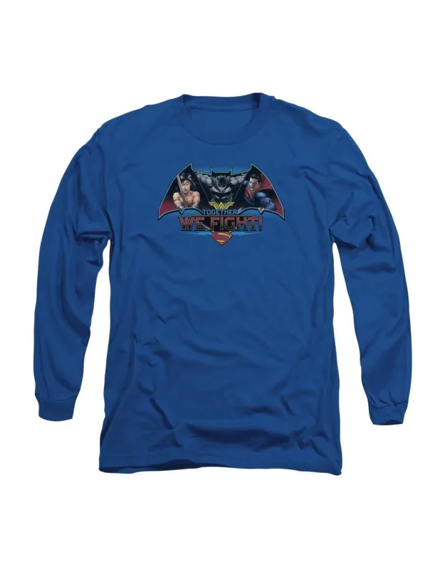 Batman V Superman Together We Fight Long Sleeve Tee