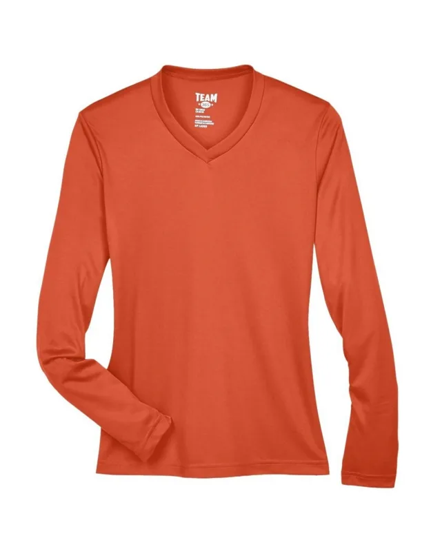 Team 365 Zone Performance Long Sleeve T-shirt With Moisture Management And Uv Protection