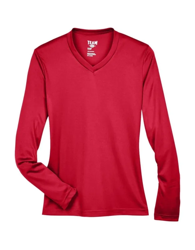 Team 365 Zone Performance Long Sleeve T-shirt With Moisture Management And Uv Protection