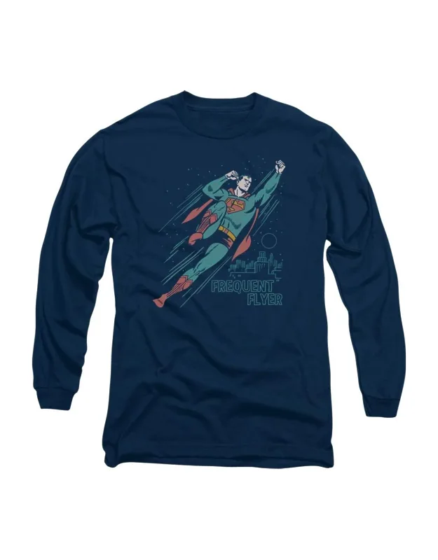 Superman Frequent Flyer Long Sleeve Tee