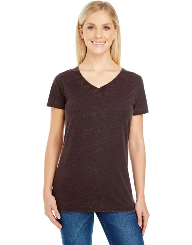 Cross Dye V-neck T-shirt