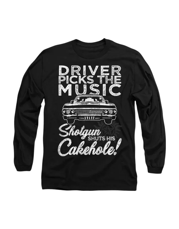 Supernatural Driver Picks Music Long Sleeve Tee