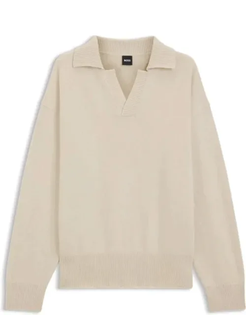 Johnny-collar Sweater