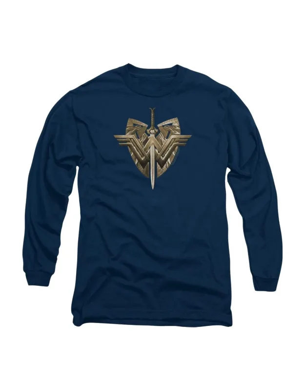 Wonder Woman Movie Sword Emblem Long Sleeve Tee