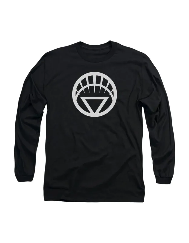 White Emblem Long Sleeve Tee