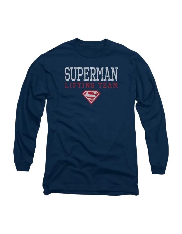 Superman Lifting Team Long Sleeve Tee