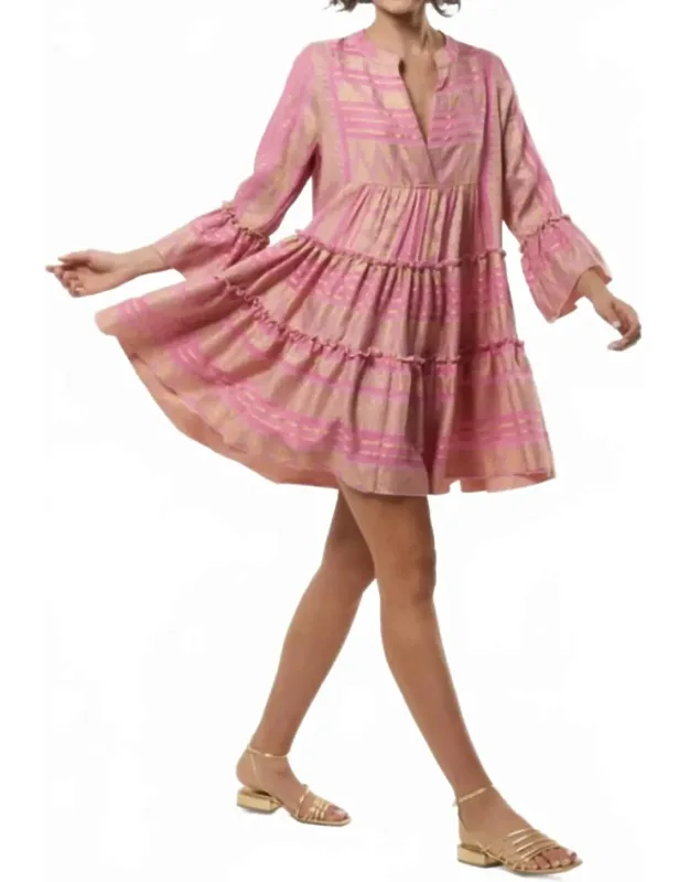 Embroidered Mini Dress