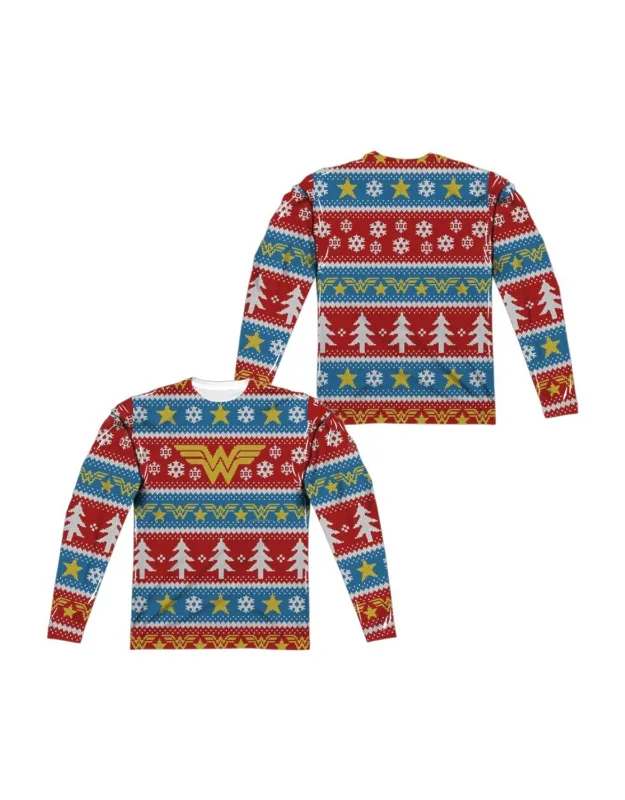 Wonder Woman Holiday Long Sleeve Tee