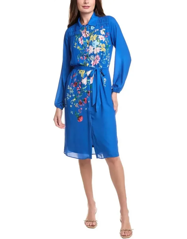 Smoked Yoke Shirt Dress