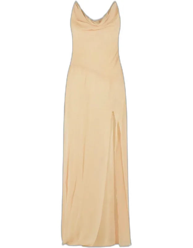 Cream Viscose Dress