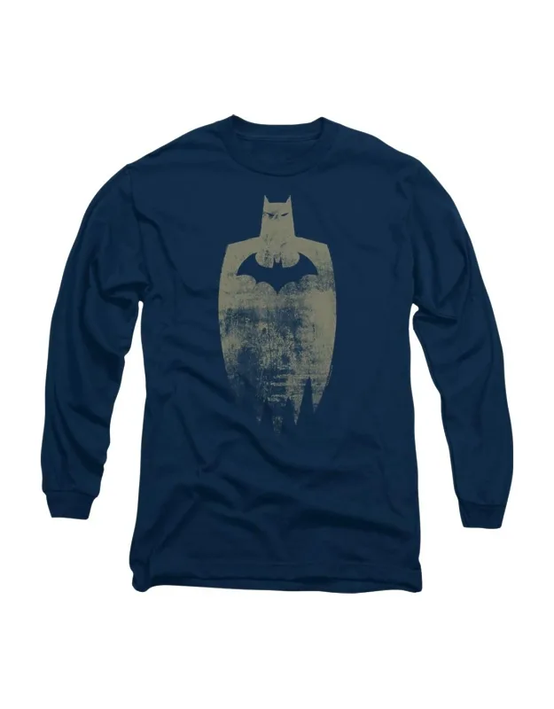 Batman Gold Silhouette Long Sleeve Tee