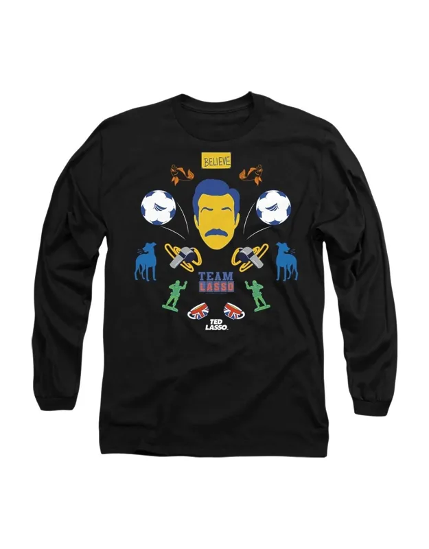 Ted Lasso Icon Collage Long Sleeve Tee